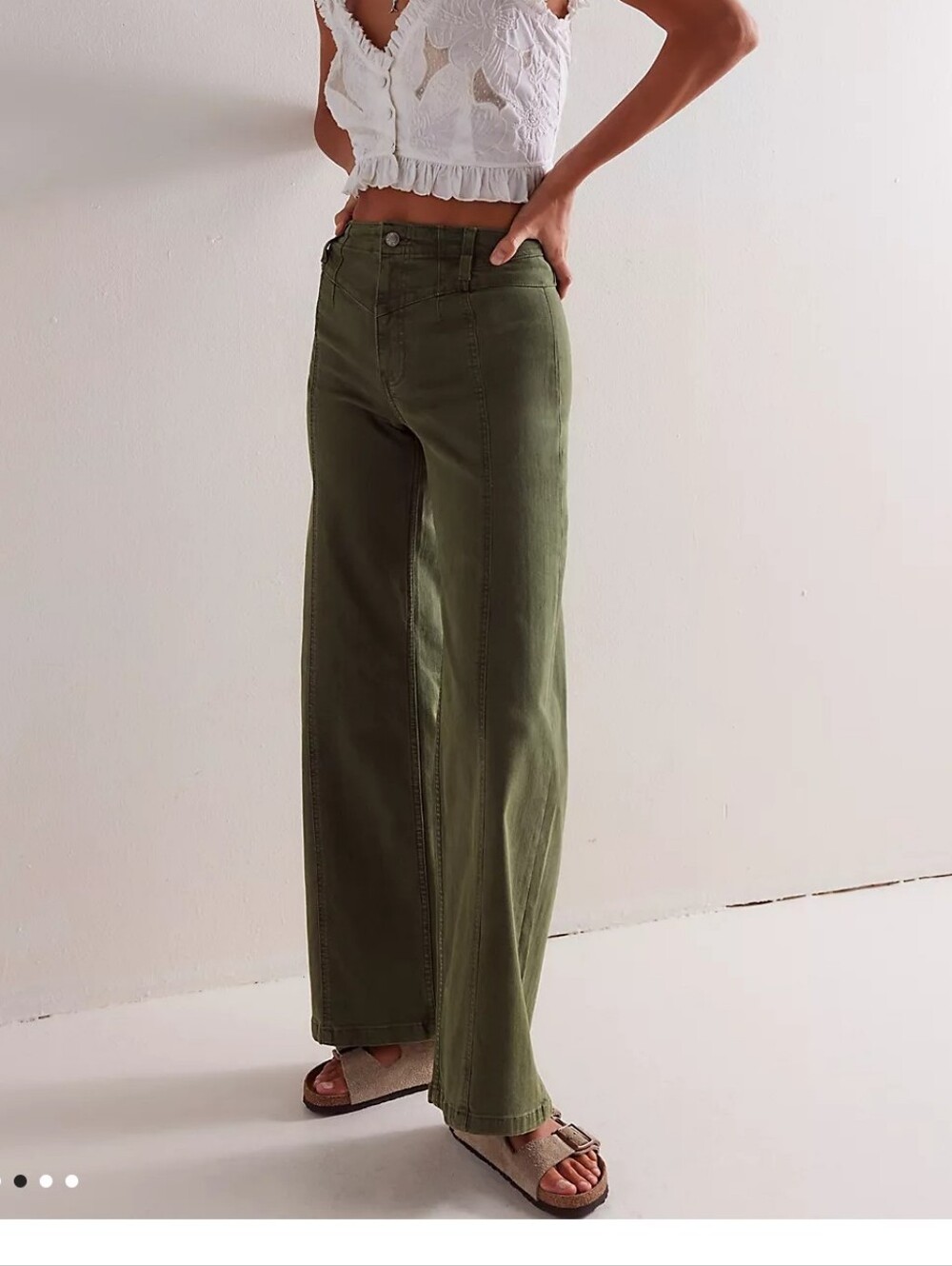 We The Free Libre Wide Leg Jeans In Rust NWT Size 27